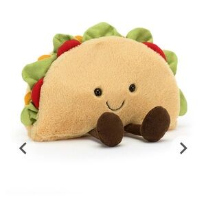 Jellycat Amuseables Taco 6" Plush Stuffed NWT ❤️🌮💚